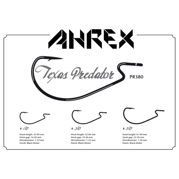 Ahrex Pr380 Texas Predator #3/0 Fly Tying Hooks